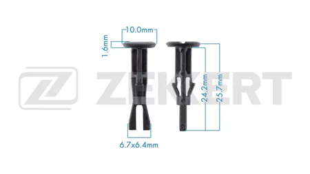 ZEKKERT BE3696 Клипса крепёжная Subaru , Toyota (миним. кол-во заказа 10 шт)