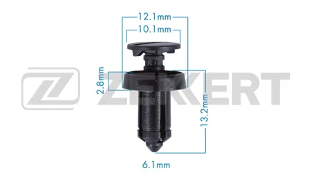 ZEKKERT BE3698 Клипса крепёжная Alfa Romeo , Citroen , Fiat , Lancia, Renault (миним. кол-во заказа 10 шт.)