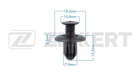 ZEKKERT BE3708 Клипса крепёжная Hyundai , Kia (миним. кол-во заказа 10 шт)