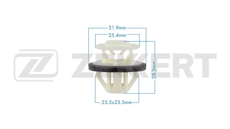 ZEKKERT BE3736 Клипса крепёжная Mercedes (миним. кол-во заказа 10 шт)