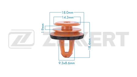 ZEKKERT BE3737 Клипса крепёжная BMW (миним. кол-во заказа 10 шт)