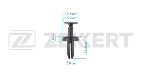 ZEKKERT BE3740 Клипса крепёжная Chrysler (миним. кол-во заказа 10 шт)