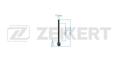 ZEKKERT BE3760 Клипса крепёжная Toyota (миним. кол-во заказа 10 шт)