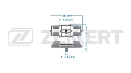 ZEKKERT BE3762 Клипса крепёжная BMW (миним. кол-во заказа 10 шт)