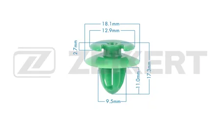 ZEKKERT BE3787 Клипса крепёжная BMW (миним. кол-во заказа 10 шт)