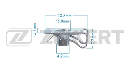 ZEKKERT BE3791 Гайка крепёжная BMW , Fiat , Nissan , VAG (миним. кол-во заказа 10 шт)