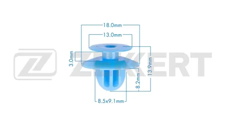ZEKKERT BE3796 Клипса крепёжная Mitsubishi (миним. кол-во заказа 10 шт)