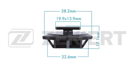 ZEKKERT BE3801 Клипса крепёжная Mazda (миним. кол-во заказа 10 шт)