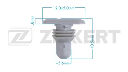 ZEKKERT BE3822 Клипса крепёжная VAG (миним. кол-во заказа 10 шт)