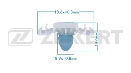 ZEKKERT BE3830 Клипса крепёжная VAG (миним. кол-во заказа 10 шт)
