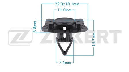 ZEKKERT BE3831 Клипса крепёжная VAG (миним. кол-во заказа 10 шт)