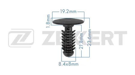 ZEKKERT BE3842 Клипса крепёжная General Motors (миним. кол-во заказа 10 шт)