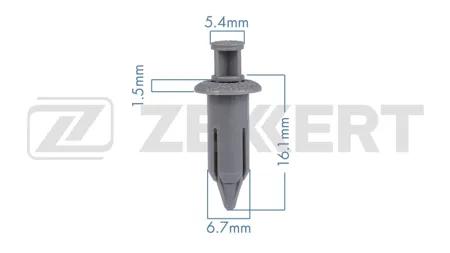 ZEKKERT BE3843 Клипса крепёжная Toyota (миним. кол-во заказа 10 шт)