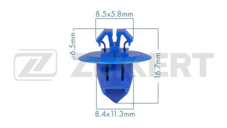 ZEKKERT BE3848 Клипса крепёжная Toyota (миним. кол-во заказа 10 шт)