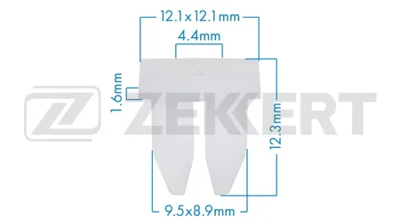 ZEKKERT BE3884 Клипса крепёжная Kia (миним. кол-во заказа 10 шт)