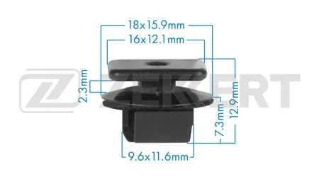 ZEKKERT BE3896 Клипса крепёжная Haval (миним. кол-во заказа 10 шт)