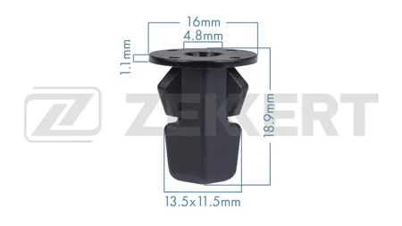 ZEKKERT BE3929 Клипса крепёжная General Motors , Toyota (миним. кол-во заказа 10 шт)