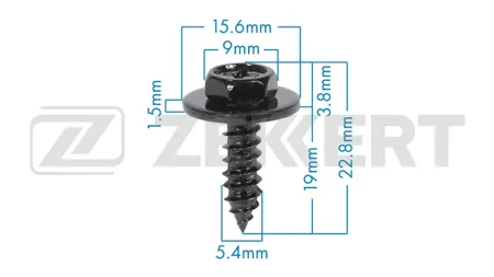 ZEKKERT BE3939 Болт Geely (миним. кол-во заказа 10 шт)