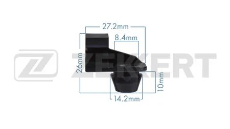 ZEKKERT BE3967 Клипса крепёжная Peugeot , Citroen (миним. кол-во заказа 10 шт)