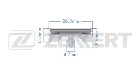 ZEKKERT BE3976 Клипса крепёжная BMW (миним. кол-во заказа 10 шт)