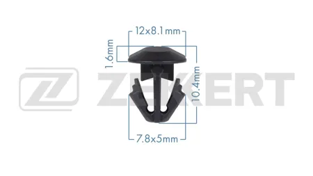 ZEKKERT BE3978 Клипса крепёжная Renault (миним. кол-во заказа 10 шт)