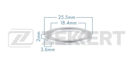 ZEKKERT BE3991 Шайба Honda (миним. кол-во заказа 10 шт)