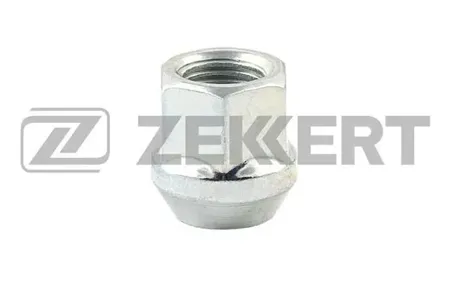 ZEKKERT BE4002 Гайка колесная , конус, M12 x 1,25, L=21, ключ 17, Цинк
