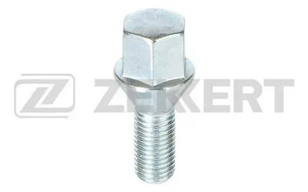 ZEKKERT BE4016 Болт колесный, конус, M12 x 1,5, длина резьбы 24, ключ 17, Цинк