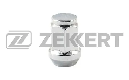 ZEKKERT BE4048 Гайка колесная , конус, 12, L=35, ключ 19, Хром