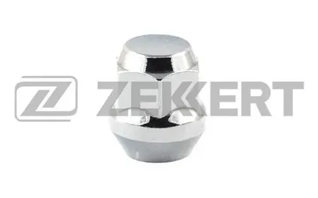 ZEKKERT BE4066 Гайка колесная , конус, M12 x 1,5, L=27, ключ 19, Хром