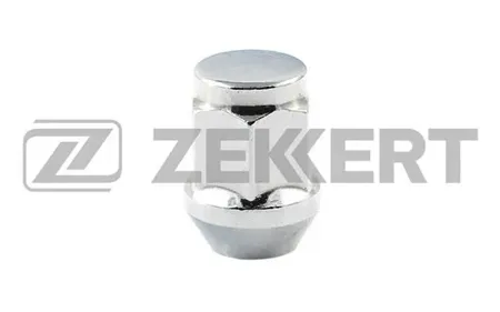 ZEKKERT BE4100 Гайка колесная , конус, M12 x 1,5, L=35, ключ 21, Хром