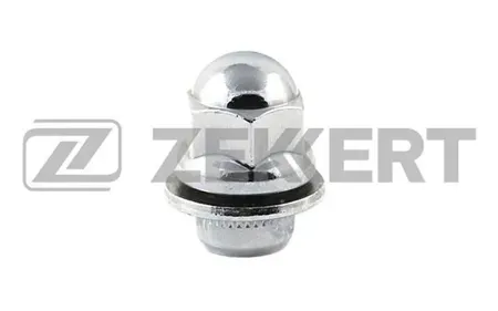 ZEKKERT BE4103 Гайка колесная с шайбой, M12 x 1,5, L=37, ключ 21, Хром
