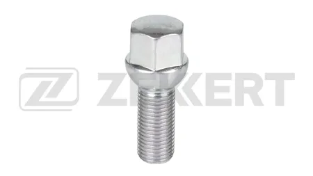 ZEKKERT BE4144 Болт колесный сфера, M14 x 1,5, длина резьбы 30, ключ 19, Цинк