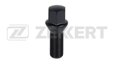 ZEKKERT BE4163 Болт колесный, конус, М14x1,25, длина резьбы 28, ключ 17, черное покрытие