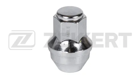 ZEKKERT BE4326 Гайка колесная , конус, M14 x 1,5, L=45, ключ 21, Хром
