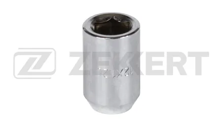 ZEKKERT BE4328 Гайка колесная  конус  M12 x 1 25  L=32  внутренний шестигранник  Хром