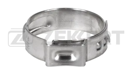 ZEKKERT BE5047 Хомут ушковый 17 8-21 0 мм (нерж. сталь)