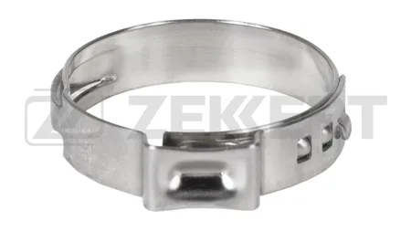 ZEKKERT BE5049 Хомут ушковый 22 4-25 6 мм (нерж. сталь)