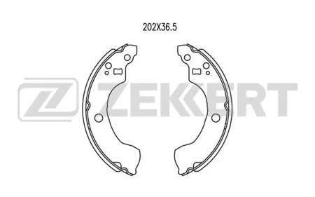 ZEKKERT BK4030 Колодки торм.барабанные задн. Nissan Almera (N16) 00-, Primera (P11) 99-