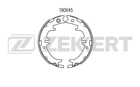 ZEKKERT BK4046 Колодки торм.барабанные задн., стоян. торм. Toyota Rav 4 (A20) 00-, Verossa (X110) 00-, Lexus RX (XU30) 03-, GS (S140, S160) 93-
