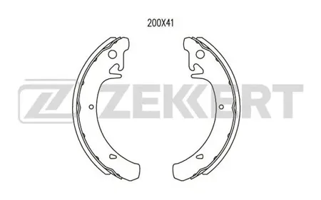 ZEKKERT BK4261 Колодки торм.барабанные задн. Lada 110 (2110) 95-, 112 (2112) 95-, Kalina (1117,1118,1119,2192) 04-, Priora (2170,2171) 07-