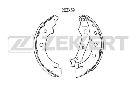 ZEKKERT BK4462 Колодки торм.барабанные задн. Renault Kangoo I,II 97-, Nissan Kubistar (X76) 03-