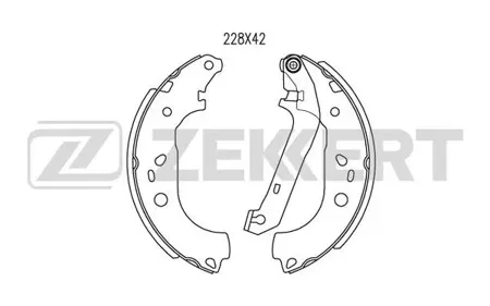 ZEKKERT BK4469 Колодки торм.барабанные задн. Ford Focus C-Max 03-, Focus II 04-