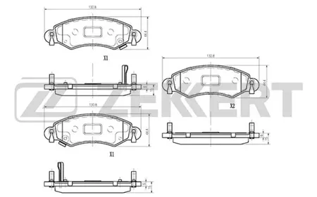 ZEKKERT BS1239 Колодки торм.передние Suzuki Wagon R (MM) 00-, Opel Agila A 00-, Subaru Justy (G3X) 03- (замена для BS-1222)