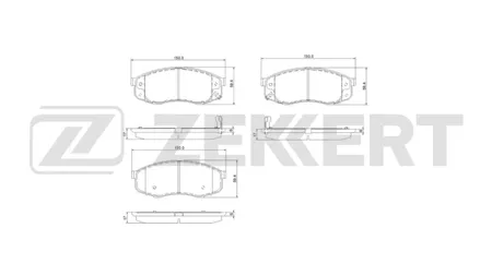ZEKKERT BS1322 Колодки торм.передние Changan Uni-K 20-