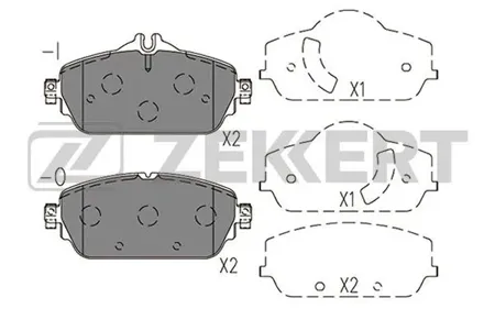 ZEKKERT BS1411 Колодки торм.передние Mercedes C-Class (205) 13-, E-Class (213) 16-, E-Class (238) 16-