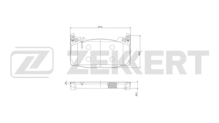 ZEKKERT BS1485 Колодки торм.передние Mercedes S-Class (V223, W222, V222, X222) 14-