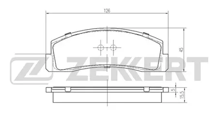 ZEKKERT BS2068 Колодки торм.передние Lada Nadeschda (2120) 97-, Niva (2121,2131) 76-