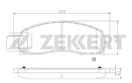 ZEKKERT BS2130 Колодки торм.передние Ford USA Explorer II-III 96-