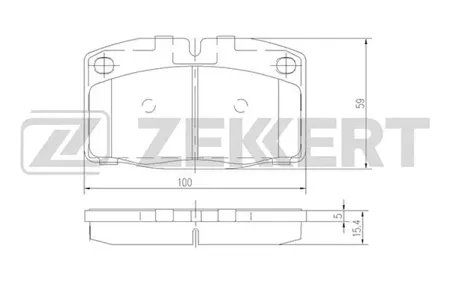 ZEKKERT BS2345 Колодки торм.передние Opel Ascona B II,C III 78-, Astra F 92-, Corsa A 82-, Kadett D,E 79-, Omega A 86-, Vectra A 88-
